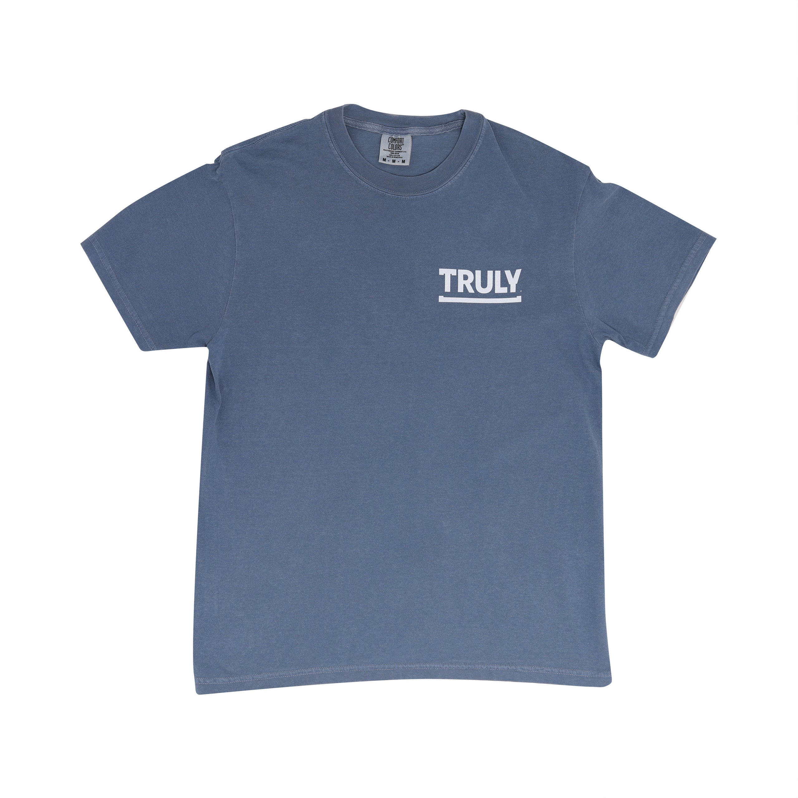 Blue mineral wash truly tee truly hard seltzer
